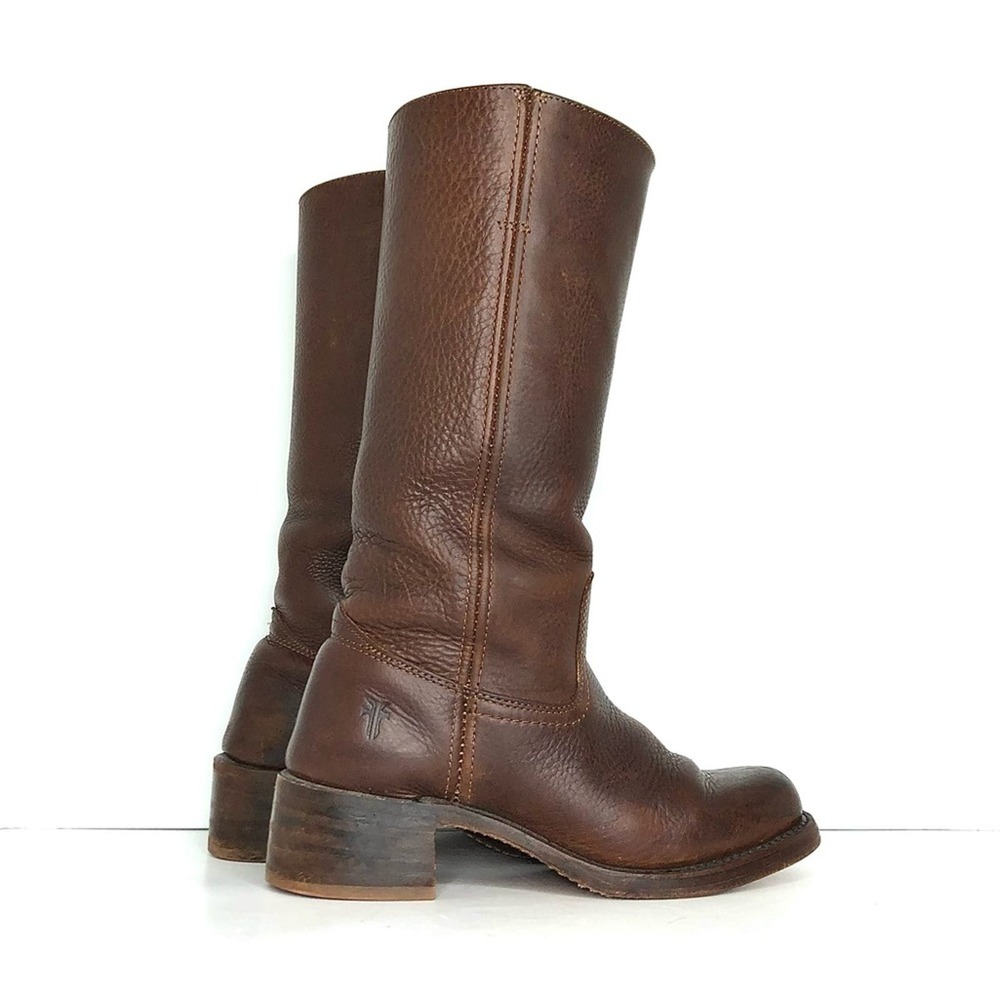 Frye Brown Heeled Boots - Picture 3 of 12
